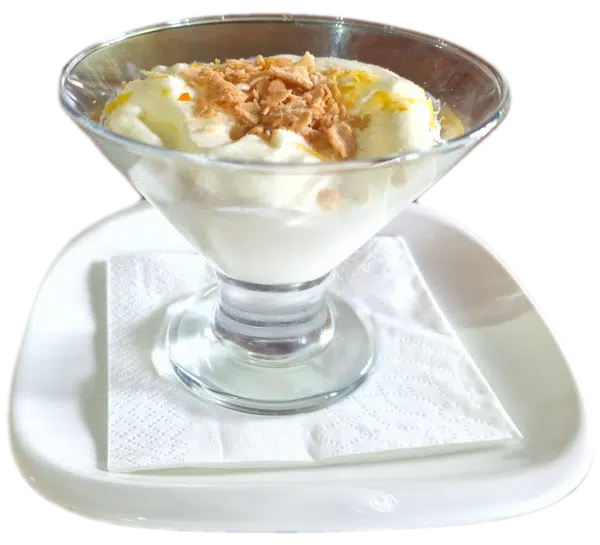 Copa de crema de limón